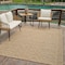 Homeroots 7' X 10' Beige and Brown Geometric Distressed Indoor Outdoor Area Rug 559076 - alternate 4