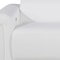 Homeroots 86in White and Black Italian Leather Power Reclining Loveseat With Storage 720531 - alternate 6
