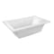 Kingston Brass 59" Acrylic Rectangular Drop-In Tub with Reversible Drain, Glossy White VTPN593619C - alternate 1
