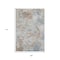 Homeroots 9' X 12' Midnight Ivory And Coffee Abstract Washable Indoor Outdoor Area Rug 643599 - alternate 4