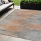 Homeroots 5' X 8' Salmon Gray And Charcoal Abstract Washable Indoor Outdoor Area Rug 587177 - alternate 1