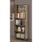Homeroots 71" Oak Distressed Wood Five Tier Etagere Bookcase 568310 - alternate 6