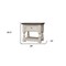 Homeroots 27" Ivory Solid Wood One Drawer Nightstand 527053 - alternate 5