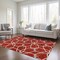 Homeroots 8' X 10' Red And Ivory Geometric Washable Indoor Outdoor Area Rug 613046 - alternate 6