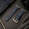 Elegani Ostrich-Embossed Leather Watch Replacement Band Compatible with Apple Watch 45mm, Blue OSTPAM-BLU-45mm - alternate 2