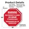 Signmission Warning This Property Is Under 24 H, 10 inch X 10 inch, Plastic Sign, 2PK OC-P-2PACK-10-318 - alternate 4