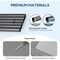 Simple Deluxe FluffyDream Cooling Elevated Dog Cot Bed, Outdoor Raised Lightweight Dog Cot, No-Slip Feet Pet Hamm PTBEDXELEVATED42X25GRY - alternate 4