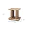 Homeroots 22" Brown Solid Wood Sled End Table With Shelf 604030 - alternate 4