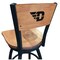 Holland Bar Stool Co 36" Blk Wrinkle University of Dayton Swivel Bar Stool, Engraved Back L03836BWMedMplADytnUnMedMpl - alternate 1