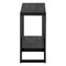 Homeroots 24" Black End Table With Shelf 489730 - alternate 7