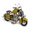 Homeroots 8" Yellow and Black Metal Hand Painted Model Motorcycle Tabletop Sculpture 489407 - alternate 5