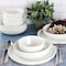 Gibson Home Avisala 12 Piece Fine Ceramic Dinnerware Set in White 136580.12 - alternate 3