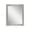 Homeroots 45" Silver Solid Wood Framed Accent Mirror 632814 - alternate 4