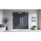 Vdomdoors Metal Double Doors Deux 0729 Gray Graphite Stainless Steel insert 1 Sidelight and Top Transom Entry DEUX0729DEXD-GRE-W72+12xH80+14-LH-O - alternate 2