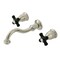 Kingston Brass Double-Handle Wall Mount Bathroom Faucet, Polished Nickel KS3126PKX - alternate 1