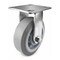 Hyw Products Heavy Duty Caster 6in x 2in Non-Marking Rubber Wheel Stainless Steel - Rigid (Flat) 40-60R-A1-INF(FLAT)(STS) - alternate 1