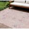 Homeroots 8' X 10' Pink Purple And Gray Oriental Washable Indoor Outdoor Area Rug 598067 - alternate 1