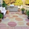 Homeroots 9' X 12' Salmon Ivory And Mauve Geometric Washable Indoor Outdoor Area Rug 630589 - alternate 6