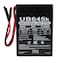 Upg 6V 4.5Ah WL Sealed Lead Acid AGM Battery by UPG UB645WL - alternate 4