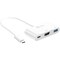 J5Create USB-C to HDMI/USB Adapter, 7.87 in, White JCA379 - alternate 1