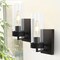 Jonathan Y Harper 4.5" 1-Light Modern Farmhouse Iron/Glass LED Sconce, Oil Rubbed Bronze/Clear, 2PK JYL9909B-SET2 - alternate 5