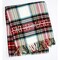 Homeroots 55" X 70" Black Red And White Plaid Cotton Blend Ski House Embroidered Throw Blanket with Fringe 713571 - alternate 3