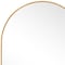 Homeroots 36" Gold Metal Arch Framed Bathroom Vanity Mirror 719476 - alternate 5