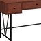 Homeroots 47" Brown and Black Computer Desk With Three Drawers 489912 - alternate 6