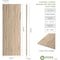 Ekena Millwork Rustic Three Board Joined Board-n-Batten Hand Hewn Faux Wood Shutters w/No Batten, 16 1/2W x 76H, PR SHUBJN16X76HHPR - alternate 8