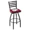 Holland Bar Stool Co 30" Blk Wrinkle Montana Swivel Bar Stool, Ladder Back L01430MontUn - alternate 1