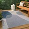 Jonathan Y Zia Modern Geometric Organic Shapes Cream/Navy 3 ft. x 5 ft. Indoor/Outdoor Area Rug TSN306B-3 - alternate 7