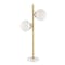 Jonathan Y Amelie 28" 2-Light Coastal Vintage Iron LED Table Lamp, Brass Gold/White JYL1107A - alternate 5