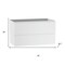 Homeroots 32" White Wood Freestanding Bathroom Vanity With White Sink And Two Drawers 627471 - alternate 4