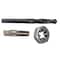 Drill America 3/8" Carbon Steel NPT Pipe Tap, Hex Die and 37/64" HSS Drill Bit Kit HXPOU3/8NPT - alternate 1