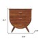 Homeroots 29" Brown Solid Wood Two Drawer Nightstand 719627 - alternate 4
