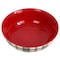 Martha Stewart 8.6 Inch Holiday Plaid Stoneware Serving Bowl in Red 140730.01 - alternate 3
