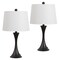 Jonathan Y Bennett 22.8 in. Traditional Transitional Metal Hourglass USB-A and USB-C Charging Ports LED Ta, 2PK JYL6621C-SET2 - alternate 4