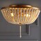 Jonathan Y Allison 15" 3-Light Shabby Chic Farmhouse Wood Beaded/Metal LED Flush Mount, Antique Gold/Cream JYL9019A - alternate 7