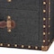 Baxton Studio Agatha Vintage Black Canvas 2-Drawer Storage Trunk 252-13965-ZORO - alternate 7