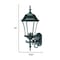 Homeroots Matte Black Ornamental Carousel Lantern Wall Light 398380 - alternate 2