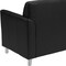 Flash Furniture HERCULES Diplomat Black LeatherSoft Loveseat with Clean Line-Stitched Frame and Chrome Legs BT-827-2-BK-CHR-GG - alternate 7
