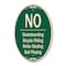 Signmission No - Bicycle Riding Roller Blading Ball Playing, 12 Inch X 18 Inch Designer A-OV-G-1218-9832 - alternate 1