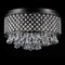 Jonathan Y Evelyn 17" 3-Light Crystal Drops/Metal , LED Flush Mount, Black JYL6143A - alternate 10