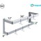 Amgood 36 in. Wall-Mounted Stainless Steel Double-Line Pot Rack AMG DPR-36-Z - alternate 3