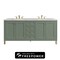 James Martin Vanities Chicago 72 in. Double Vanity, Smokey Celadon, w/ 3 CM Eternal Jasmine Pearl Silestone Top 503-V72-SC-FEJP - alternate 1