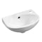 Alfi Brand ALFI brand ABC118 White 14" Small Wall Mounted Ceramic Sink with Faucet Hole ABC118 - alternate 5