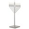 Vintiquewise Chabad Style Silver Finish Hanukkah Menorah for Entryway, Living Room, Office, and Kitchen with QI004693.SL - alternate 1