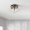 Jonathan Y Iris 11.5" 3-Light Farmhouse Rustic Iron/Glass LED Semi Flush Mount, Nickel/Clear JYL7568B - alternate 7