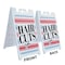 Signmission Haircuts, A-Frame & 2 Decals Installed, Heavy-Duty Plastic Frame SBHD-D-2436-30385 - alternate 3
