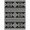 Homeroots 3' X 5' Black And Ivory Southwestern Washable Indoor Outdoor Area Rug 593648 - alternate 5